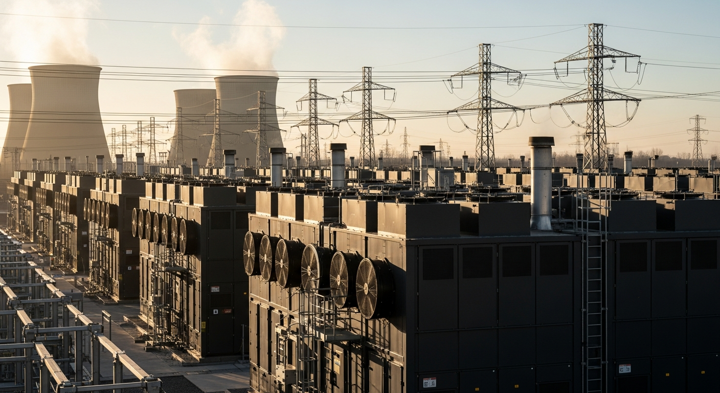 Power generation modules at an AI data center